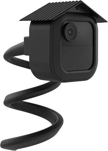 حامل ملتوي مرن وغطاء مقاوم للطقس لكاميرا Blink Outdoor 4 (الجيل الرابع)، أسود | دعامة ملتوية قابلة للانحناء مقاس 17.5 بوصة، علبة بلاستيكية مقاومة للطقس، تركيب سهل بدون ثقب، تضيف حماية إضافية in Kuwait