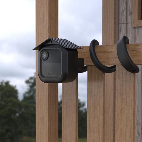 حامل ملتوي مرن وغطاء مقاوم للطقس لكاميرا Blink Outdoor 4 (الجيل الرابع)، أسود | دعامة ملتوية قابلة للانحناء مقاس 17.5 بوصة، علبة بلاستيكية مقاومة للطقس، تركيب سهل بدون ثقب، تضيف حماية إضافية in Kuwait