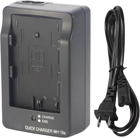 MH-18a EN-EL3 EN-EL3e EN-EL3a Battery Charger Compatible with Nikon D50 D70 D70s D80 D90 D100 D200 D300 D300s D700 Digital SLR Cameras & 120cm AC Power Cord in Saudi Arabia