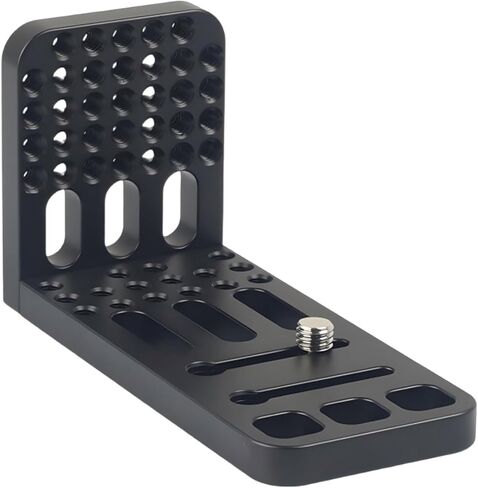 Camera L Bracket ,Universal Vertical Camera Horizontal Mount Plate | Aluminum Alloy Material,Compatible with Canon Nikon Sony 4K Video Fujifilm DJI Stabilizer Monopod (Long Version) in Saudi Arabia