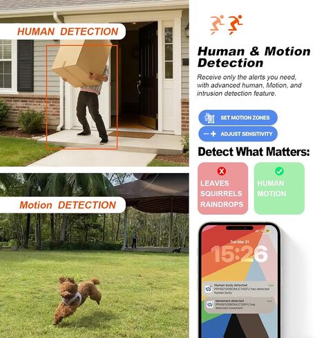 SINIS 4K 8MP PoE Security IP Turret Camera Outdoor Use Alone or with NVR | Strobe Red & Blue Light and Audio Alarm,2-Way Talk,Smart Dual Light Color Night Vision,AI Human Detect,Up to 512G SD,Metal in Kuwait