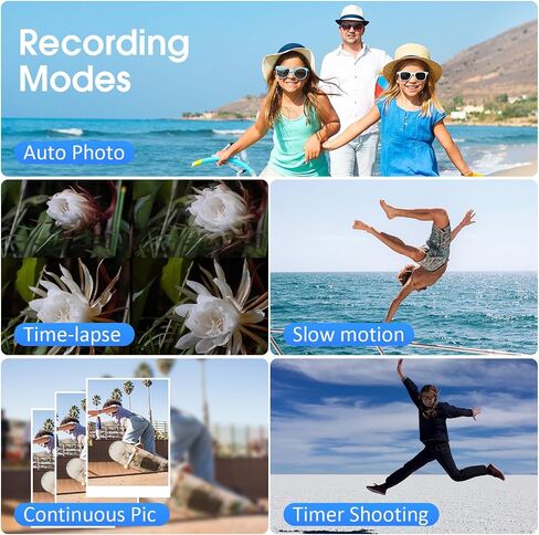 4K 60FPS Video Camera Camcorder, 48MP UHD YouTube Vlogging Camera with Wireless Lavalier Microphone,18X Digital Zoom,3 Inch 270° IPS Screen for Vlogging Travel Outdoor in Kuwait