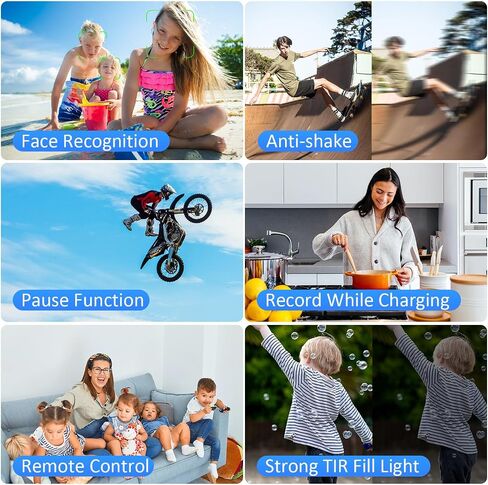 4K 60FPS Video Camera Camcorder, 48MP UHD YouTube Vlogging Camera with Wireless Lavalier Microphone,18X Digital Zoom,3 Inch 270° IPS Screen for Vlogging Travel Outdoor in Kuwait