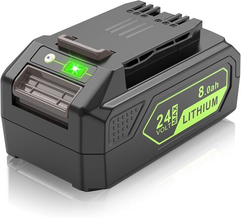 Futurebatt 8.0Ah 24V Battery Replacement for Greenworks 24 Volt Lithium Lawn Mower Battery 29842 29852 LB24A020 for Greenworks Trimmer Weed Blower in Kuwait