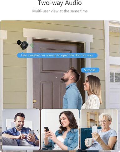 2.5K Wireless Security Cameras - Outdoor WiFi Security Cameras Color Night Vision, AI/PIR Detection, 2-Way Talk, Cloud/SD, Weatherproof, Battery Powered Outdoor Cameras in Kuwait
