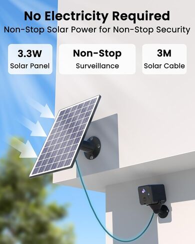 4G LTE Cellular Security Camera Solar No WiFi with 4G SIM Card, Solar Panel, 5200mAh Battery, Portable No WiFi Security Camera, 160° Wide View, AI Motion Detection, 33ft Night Vision in Kuwait