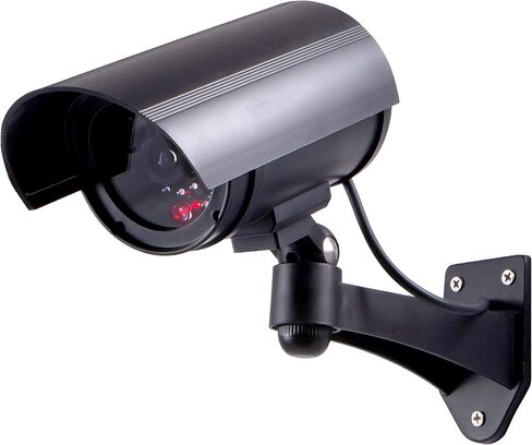 كاميرا GE Power Gear GE Decoy Security Bullet مع ضوء أحمر وامض، LED وامض، مراقبة وهمية، عدسة تسجيل ذات مظهر واقعي، استخدام داخلي/خارجي، لاسلكي، أسود، 40661 | مؤشر LED الوامض، مراقبة زائفة، عدسة تسجيل ذات مظهر واقعي، إندو in Kuwait