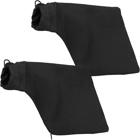 2 PCS Miter Saw Dust Collection Bags for Miter Saw, Table Saw, Belt Sander, Heavy Duty Nylon and Steel Dust Bag with Adjustable Zipper Opening (Fits 1.5-1.9 Inch Port), Black in Saudi Arabia
