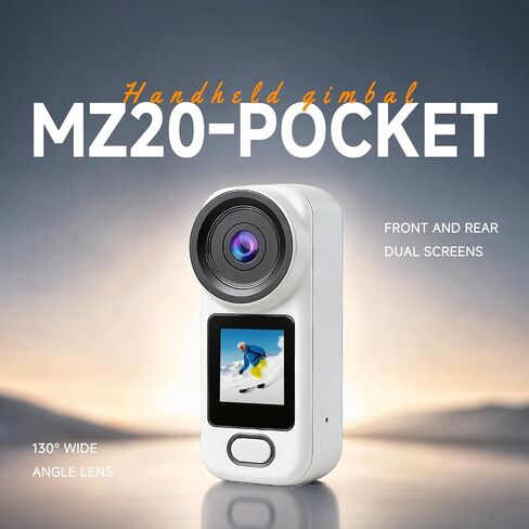 4K Mini Body Camera, Thumb Action Camera with EIS Magnetic Mount 64GB Card | 12MP 130° Wide Angle Wearable Beauty Filter Continuous Shooting POV Camera for TikTok YouTube Vlogging Outdoor Motorcycle in Saudi Arabia
