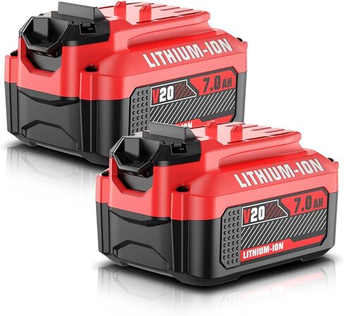 NEW 7.0Ah Replacement for Craftsman 20V Battery & Craftsman V20 Battery | Compatible with CMCB205 CMCB202 CMCB204 CMCB206 for Craftsman 20Volt Batteries Lithium Power Tools 2Pack in Kuwait