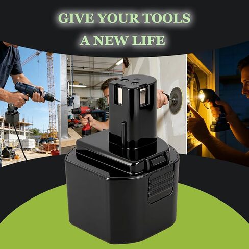 3.0Ah Replacement Ni-MH Battery Compatible with ryobi 9.6v Battery 1311146 1400669 B-9620F2 B-967F1 B-963F2 BID-900 HP961 RYO961 Drill Battery Cordless Tools in Saudi Arabia