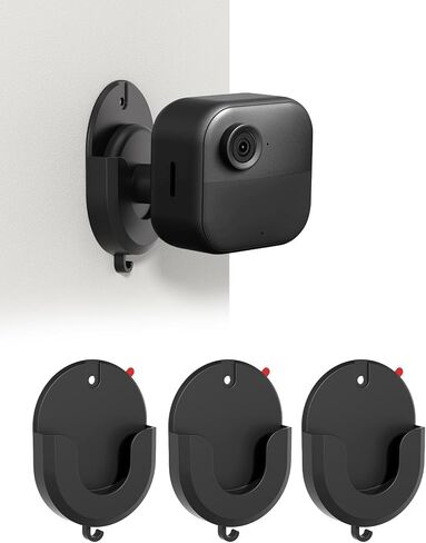 3 Pack Blink Outdoor Camera Mount – No Drill, No Screws, Strong Adhesive Wall Bracket for Blink Outdoor 4, Blink Indoor, Blink Mini, Blink Mini 2 Cameras – Easy, Secure Installation, Black in Kuwait