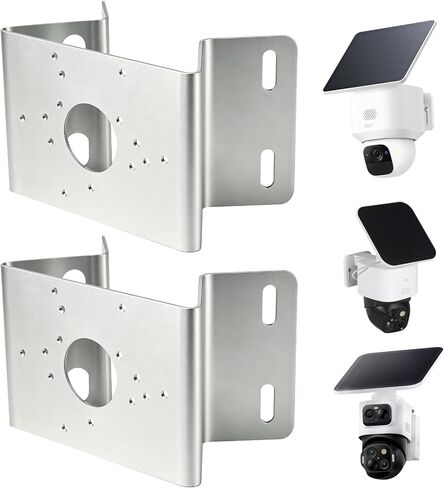 Corner Camera Mount Compatible with eufy Security eufyCam S4 C37, 2 Pack | Compatible with Eufy PoE Cam S4 Eufy Wired Cam C31, Weatherproof Stainless Steel Mounting Bracket, 270° View Expands Coverage in Saudi Arabia