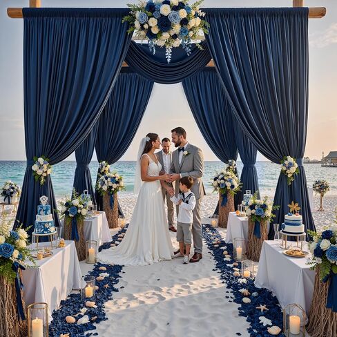 20ftx12ft Wrinkle Free Black Backdrop Curtains for Parties, 4 Panels 5x12FT Long Silky Polyester Black Photo Backdrop Drapes Back Drop Cloth for Wedding Birthday Photography Background Decor in Saudi Arabia