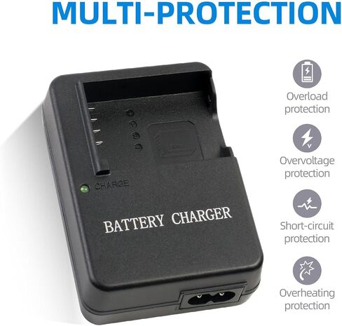 BC-W126 Battery Charger for Fujifilm BC-W126S NP-W126S Battery | Compatible with Fujifilm FinePix X-PRO1 X-PRO2 X-PRO3 XH1 XT1 XT2 XT3 XT10 XT20 XT30 XT200 XE1 XE2 XE3 XE4 XA3 XA5 Cameras in Kuwait