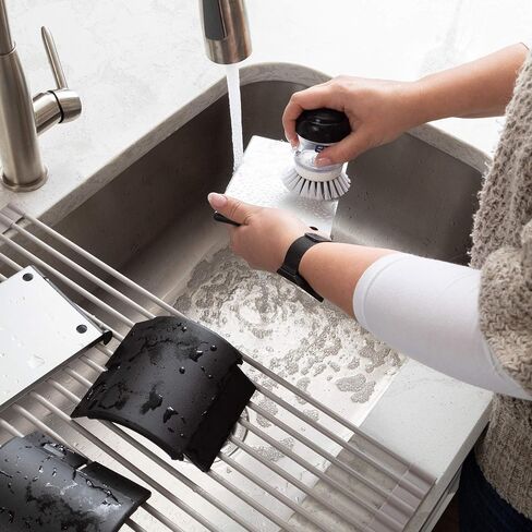 Qdos Safety Adhesive Aluminum Stove Guard - Complements Modern Kitchen Designs - Fits Cooktops & Most Freestanding Stoves - Protects from Front & Sides - Easy to Install - Quick Removal for Cleaning in Saudi Arabia
