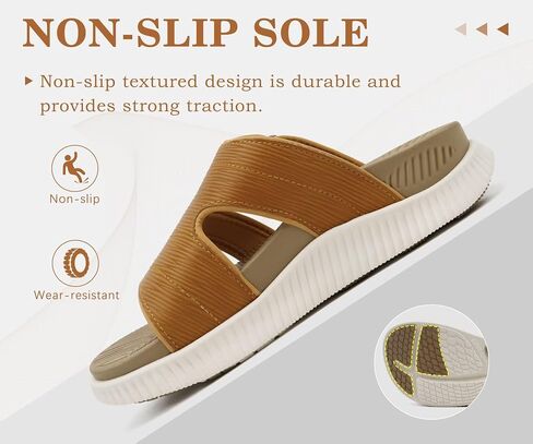 KuaiLu Womens Sandals Beige White-CP Size 9 | Relief Plantar Fasciitis Comfort Thick Cushion in Saudi Arabia