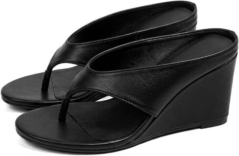Womens Polka Dot Wedge Flip Flops Sandals Fashion Comfortable Open Round Toe Slip On High Heeled Thong Sandals for Summer Travel Vacation Party Beach Slides in Saudi Arabia