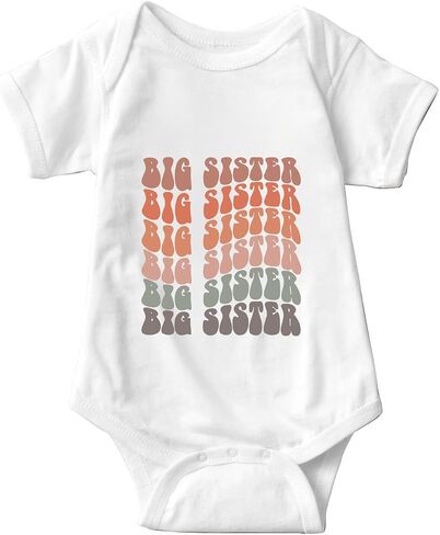 listery Big Sister Baby Bodysuit Sis Baby Bodysuit Promoted To Big Sister Babies Infant in Saudi Arabia
