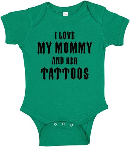 I Love My Mommy and Her Tattoos Baby Bodysuit Infant One Piece or Toddler T-Shirt in Saudi Arabia