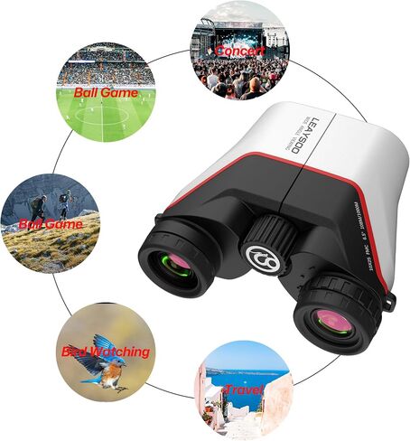12x25 Compact Binoculars for Adults and Kids, Large Eyepiece Waterproof Binocular with Low Light Vision,High Powered Easy Focus Binoculars for Bird Watching,Outdoor Hunting,Travel,Sightseeing in Kuwait