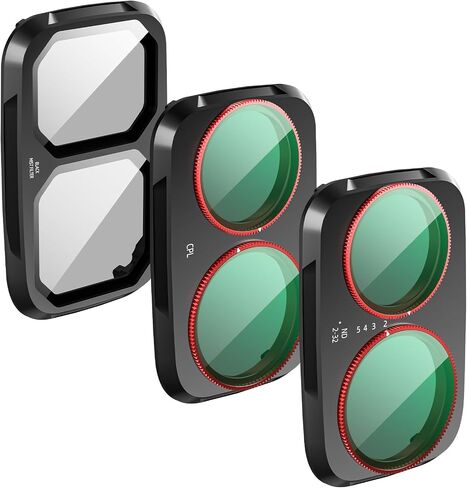 ND & CPL Filter Set for DJI OSMO Pocket 4P Accessories, 3 Pack Filter Kit for DJI Osmo Pocket 4 Pro, CPL + Adjustable VND ND2-32 + Black Mist 1/4, HD Optical Glass, Multi-Coated, Aluminum Frames in Kuwait