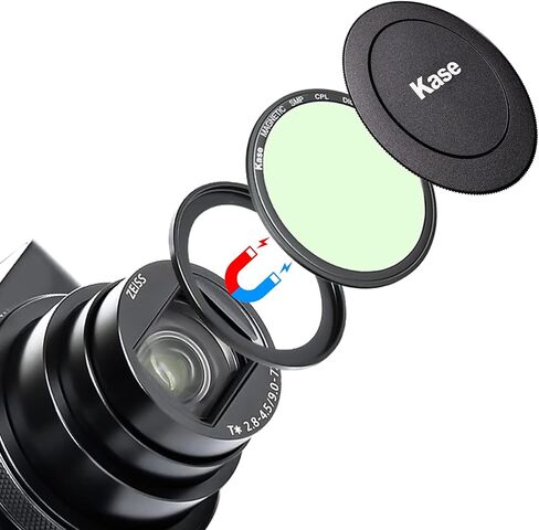 Kase Wolverine Magnetic Black Mist 1/4 Filter for Sony RX100 Series | Cinematic Dreamy Diffusion Effect Filter for Sony ZV-1 RX100 VII VI V IV III II, for Ricoh GR II III Camera Accessories in Saudi Arabia