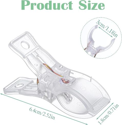 10 Pcs Balloon Arch Clips, 2.5 Inch Clips for Balloon Arch, Clear Clamps for Backdrop, Used For Balloons Arches, Tablecloths, Party Decorations and Photography Studios in Saudi Arabia