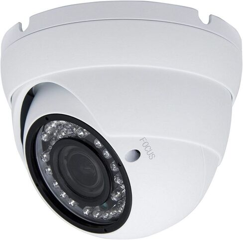 5MP 4MP Dome Super Hybrid Security Camera 2.8-12mm Varifocal Lens | HD-TVI/CVI/AHD/960H CCTV Surveillance Camera Outdoor/Indoor 98ft IR Waterproof Day&Night Vision Dome Camera (White) in Saudi Arabia