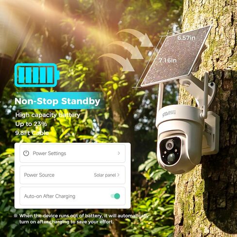Vicohome AI 2K Outdoor Solar Battery Security Cam & Indoor Plug-in Cam System, Two Way Audio, Motion Detection, 360° View, Easy to Setup, Color Night Vision, Audible Siren, 180 Days Exchange Policy in Kuwait