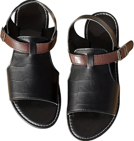 Stylish and elegant flat shoes, casual sandals, beach shoes, summer artificial leather, comfortable and wear-resistant women's, fish-mouth in Saudi Arabia