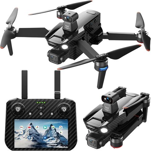 Bingchat Tablet Remote Professional Drones with Camera for Adults 4K HD, 360°Obstacle Avoidance, 3 Axis Gimbal, Payload Release, Up to 5 Miles Range, 84 Minutes Two Batteries, High Wind Resistance, Rainproof, Time-lapse, Follow Me in Saudi Arabia