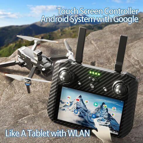 Bingchat Tablet Remote Professional Drones with Camera for Adults 4K HD, 360°Obstacle Avoidance, 3 Axis Gimbal, Payload Release, Up to 5 Miles Range, 84 Minutes Two Batteries, High Wind Resistance, Rainproof, Time-lapse, Follow Me in Saudi Arabia