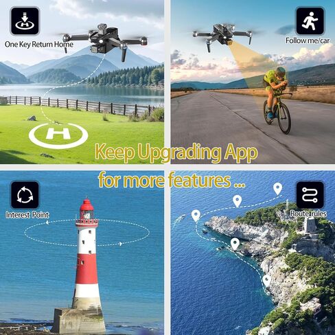 Bingchat Tablet Remote Professional Drones with Camera for Adults 4K HD, 360°Obstacle Avoidance, 3 Axis Gimbal, Payload Release, Up to 5 Miles Range, 84 Minutes Two Batteries, High Wind Resistance, Rainproof, Time-lapse, Follow Me in Saudi Arabia