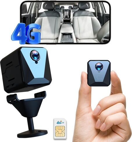 Funstorm No WiFi Security Camera-2k Cellular Security Camera-Car Security Camera with Sim Card, Wireless,Compact,Live View,Motion Detection,Clear Night Vision,for Truck/Car/Vacant House/RV in Saudi Arabia