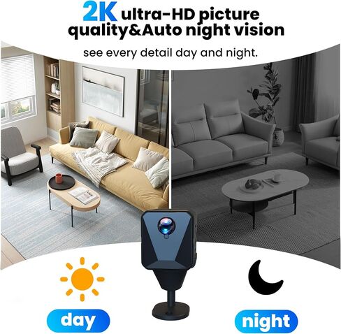 Funstorm No WiFi Security Camera-2k Cellular Security Camera-Car Security Camera with Sim Card, Wireless,Compact,Live View,Motion Detection,Clear Night Vision,for Truck/Car/Vacant House/RV in Saudi Arabia