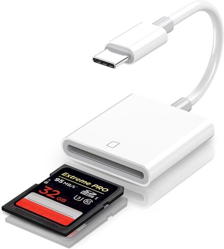 Criello USB C SD Card Reader, Digital Camera Adapter | Type C Camera Adapter for iPhone 15/16/17 Plus/Pro/Max, iPad MacBook/Air iMac/Samsung Galaxy Android in Saudi Arabia