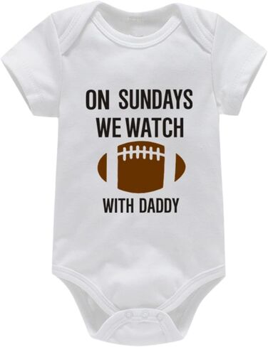 CAHL&FAUO Newborn Baby Boys Girls Bodysuit Short Sleeve Funny Letters Print Romper Reveal Pregnancy Announcement Clothes in Saudi Arabia