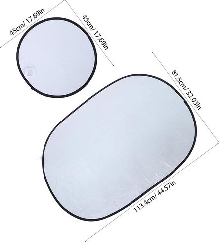 2pcs Foldable Photography Light Reflector Boards Soft Diffuser Portable Collapsible Reflectors Carbon Fiber Frame for Indoor and Outdoor Photo Shoots in Saudi Arabia