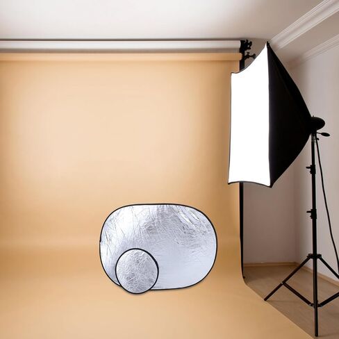 2pcs Foldable Photography Light Reflector Boards Soft Diffuser Portable Collapsible Reflectors Carbon Fiber Frame for Indoor and Outdoor Photo Shoots in Saudi Arabia
