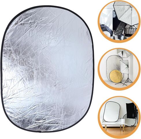 2pcs Foldable Photography Light Reflector Boards Soft Diffuser Portable Collapsible Reflectors Carbon Fiber Frame for Indoor and Outdoor Photo Shoots in Saudi Arabia