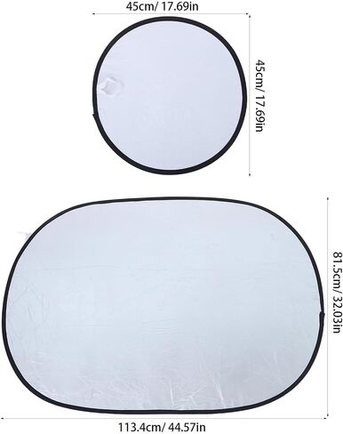 2pcs Foldable Photography Light Reflector Boards Soft Diffuser Portable Collapsible Reflectors Carbon Fiber Frame for Indoor and Outdoor Photo Shoots in Saudi Arabia