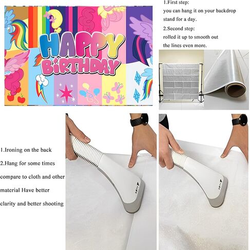 X-M Photography Backdrop for Birthday Decoration, Shower Photography Banner Decoration (5x3ft) in Kuwait