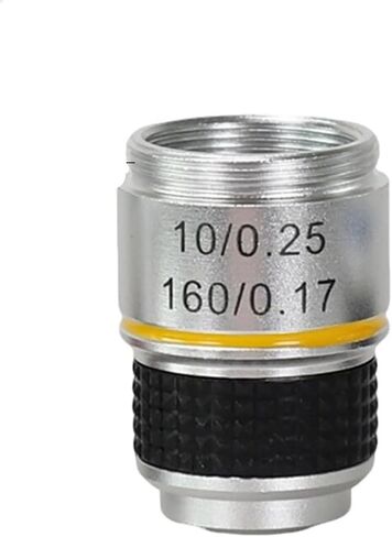 4X,10X,40X Aluminum Alloy Microscope Objective Lens Set, RMS Threaded & Achromatic(10X) in Saudi Arabia