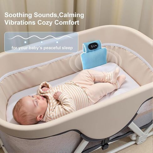 Baby Vibrating Soother,Baby Patter for Sleep,Rechargeable Baby Sleep Soother Pad with 3 Vibration Modes & 90M Timer - Portable Vibration Mattress for Crib, Bassinet, and Travel Stroller in Saudi Arabia