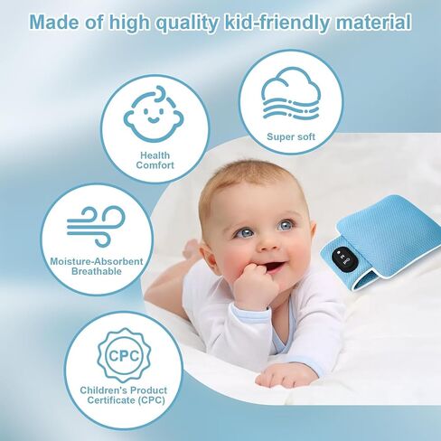 Baby Vibrating Soother,Baby Patter for Sleep,Rechargeable Baby Sleep Soother Pad with 3 Vibration Modes & 90M Timer - Portable Vibration Mattress for Crib, Bassinet, and Travel Stroller in Saudi Arabia