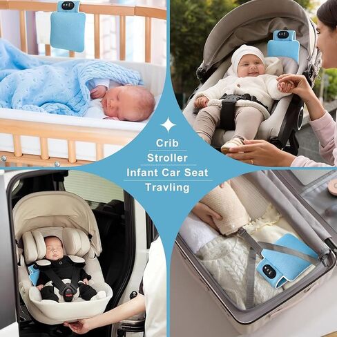 Baby Vibrating Soother,Baby Patter for Sleep,Rechargeable Baby Sleep Soother Pad with 3 Vibration Modes & 90M Timer - Portable Vibration Mattress for Crib, Bassinet, and Travel Stroller in Saudi Arabia