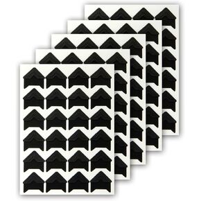 120 Pcs 5 Sheets Photo Corners Self Adhesive for Scrapbooking, Black, DIY Photo Album, Memory Books, Picture Frames, Photo Mounting in Kuwait