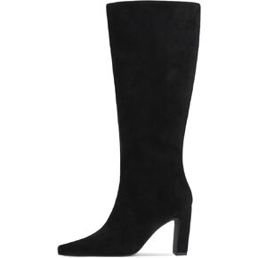 Women's Wide Calf Knee High Boots 2026 Square Toe Fashion Fall Boots | 3.34 inch Chunky Block Heeled Boots,Zipper,Winter Boots,Going out Boots,Dress Tall Boots,Trendy Long Boots,Casual Outfit in Saudi Arabia