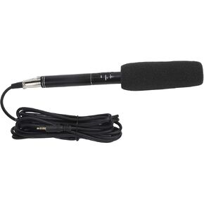 Pongnas Portable High Sensitivity Condenser Recording Microphone for Interviews Field XLR Output Compact User Friendly Design 28 cm Compatible with Cameras and Recorders in Saudi Arabia
